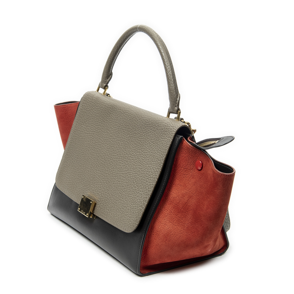 Celine Medium Tricolor Trapeze - Picture 2 of 10